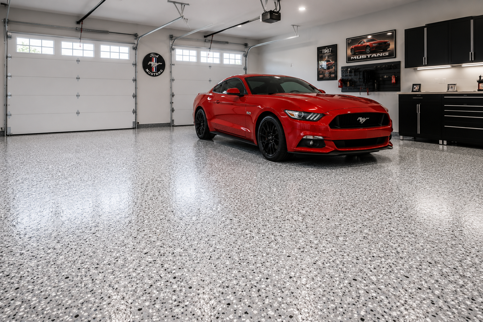 Polyurea Floor Coatings — installed by New Life Garages